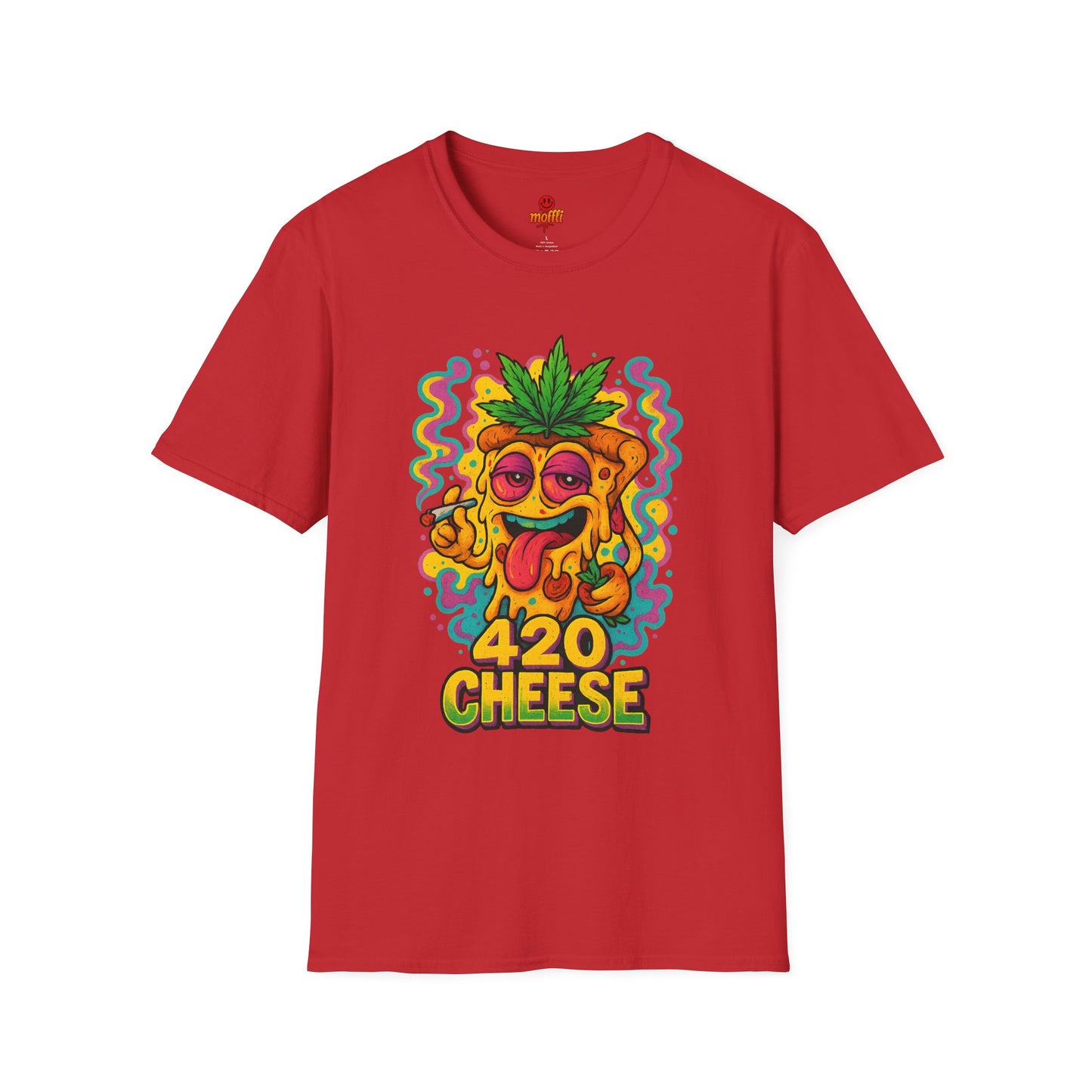420 Cheese Weed Shirt – Funny Trippy Pizza T-Shirt (Tax Included)