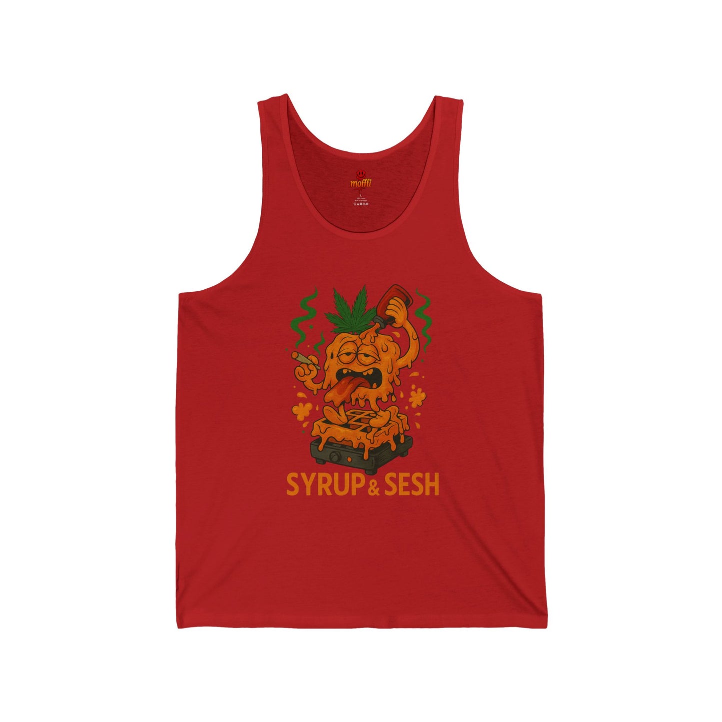 Syrup & Sesh – Melting Waffle Cartoon Tank Top (Tax Included)