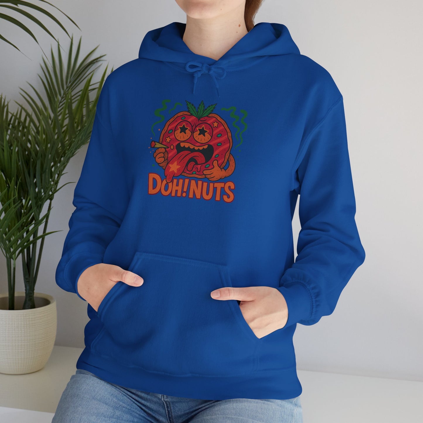 Doh! Nuts Star-Eyes Hoodie – Funny Weed Donut (Tax Included)