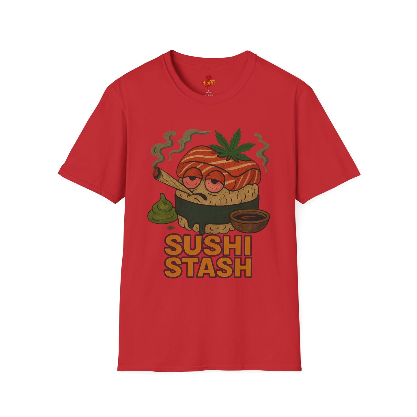 Sushi Stash T-Shirt – Funny Weed Sushi (Tax Included)
