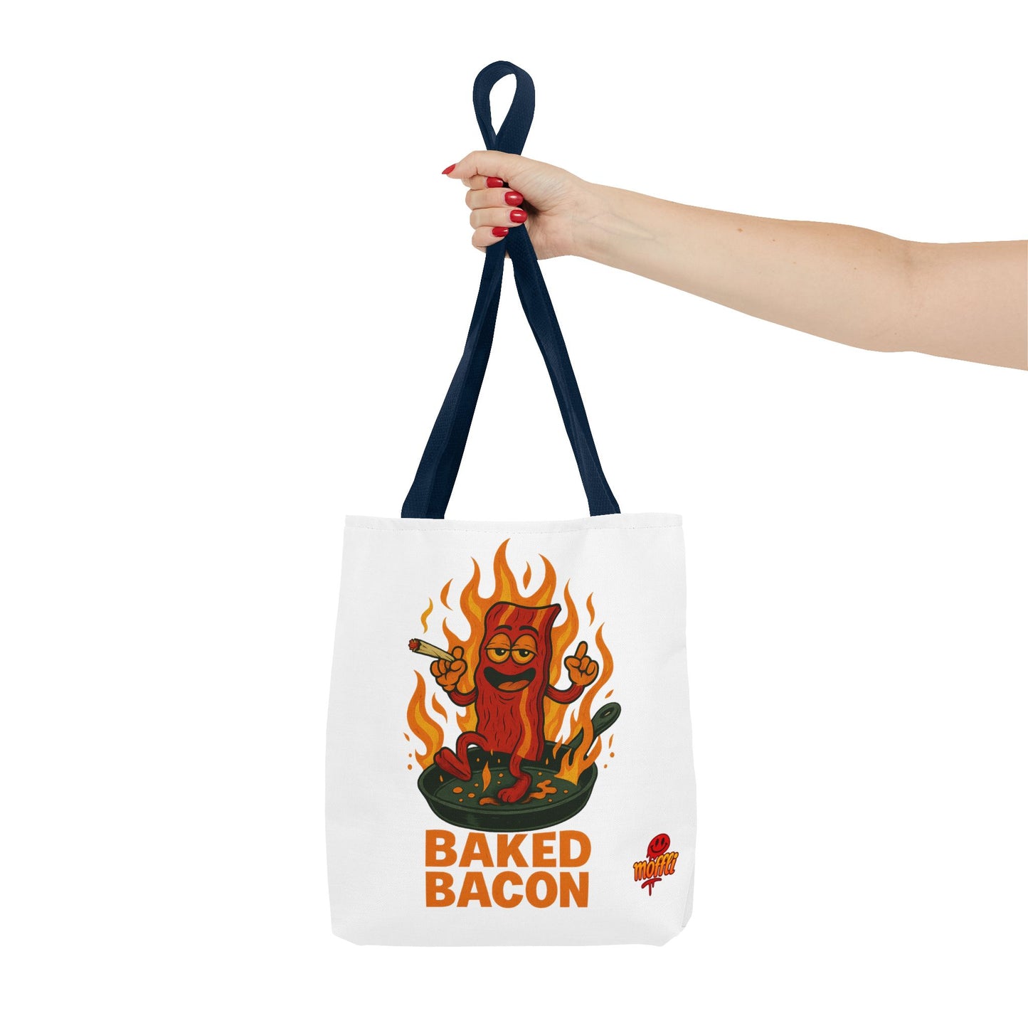 Baked Bacon Tote Bag – Funny Stoner Bacon Weed (Tax Included)
