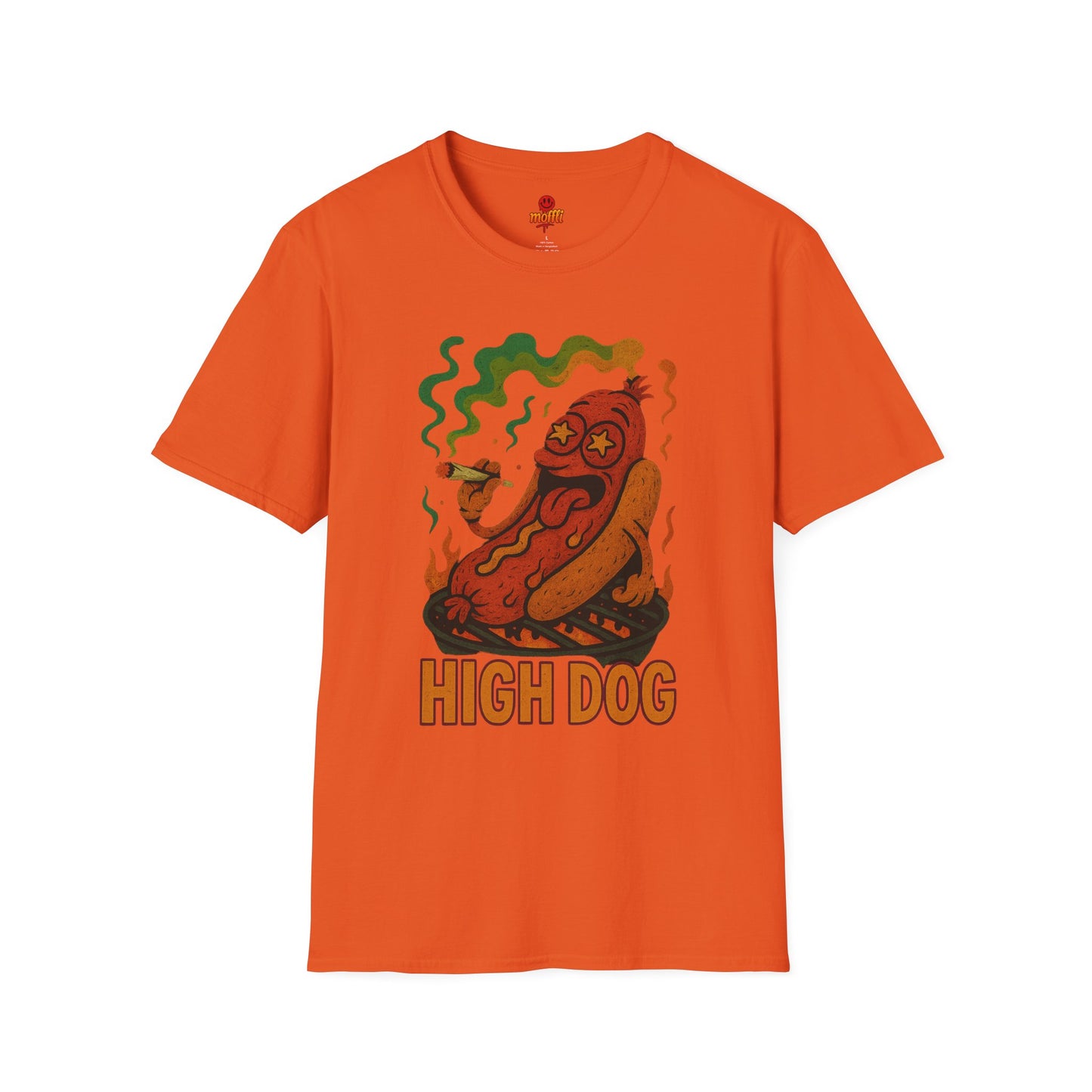 High Dog T-Shirt – Funny Weed Hot Dog Shirt (Tax Included)