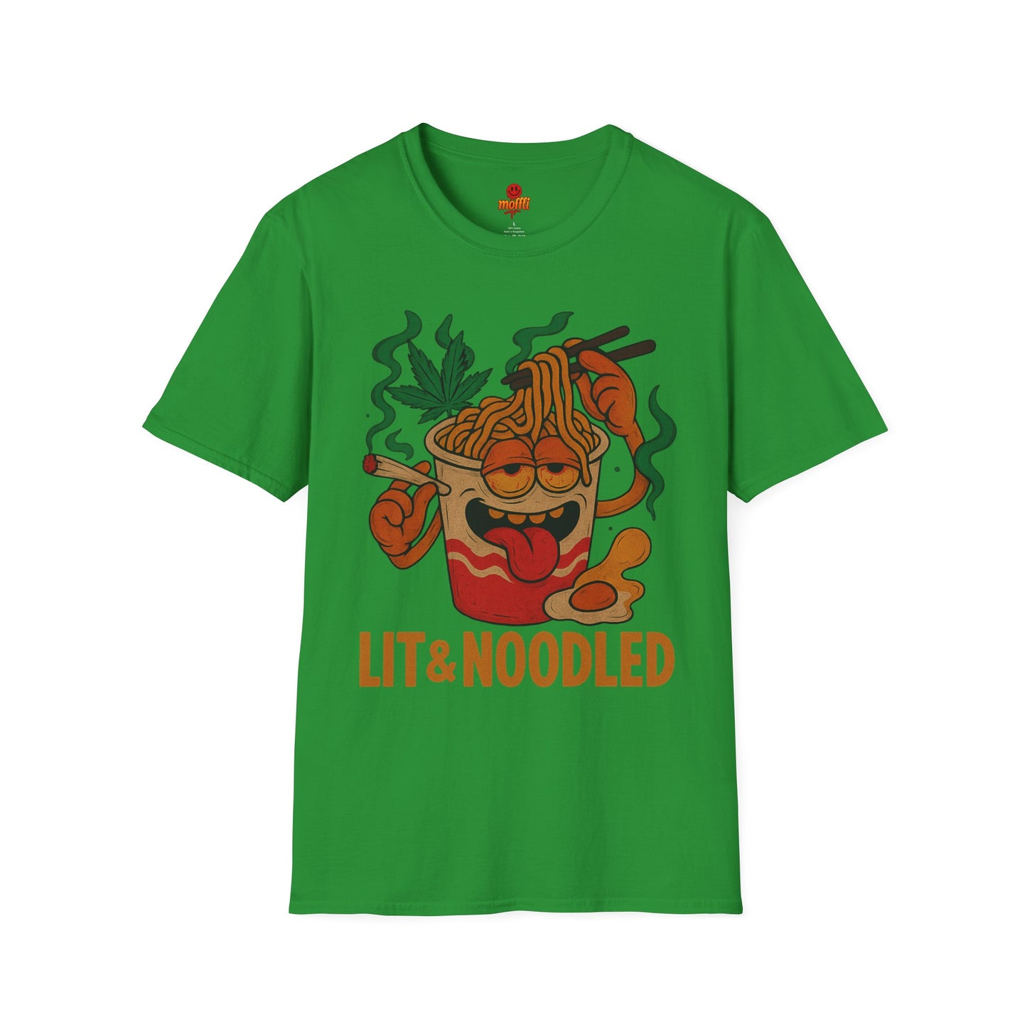 Lit & Noodled T-Shirt – Funny Weed Ramen Shirt (Tax Included)