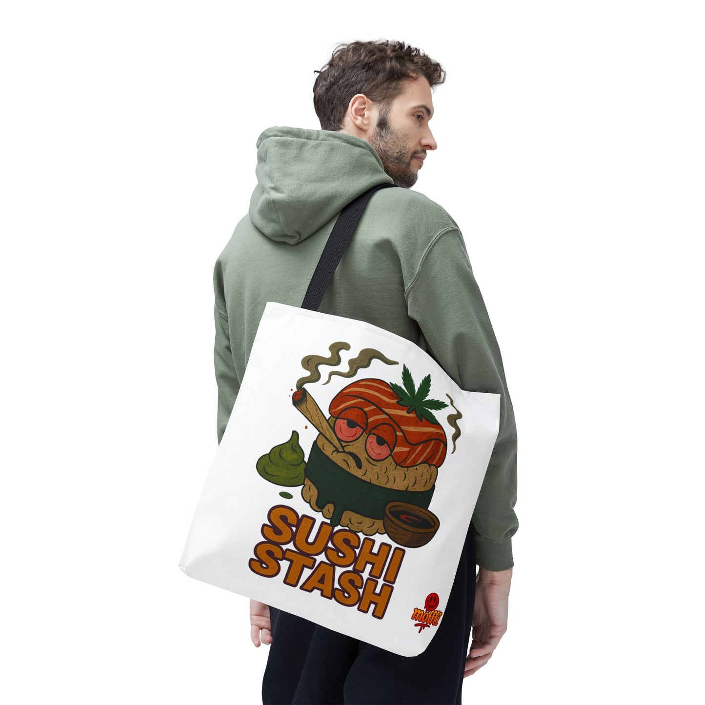 Sushi Stash Tote Bag – Funny Weed Sushi Roll Design (Tax Included)