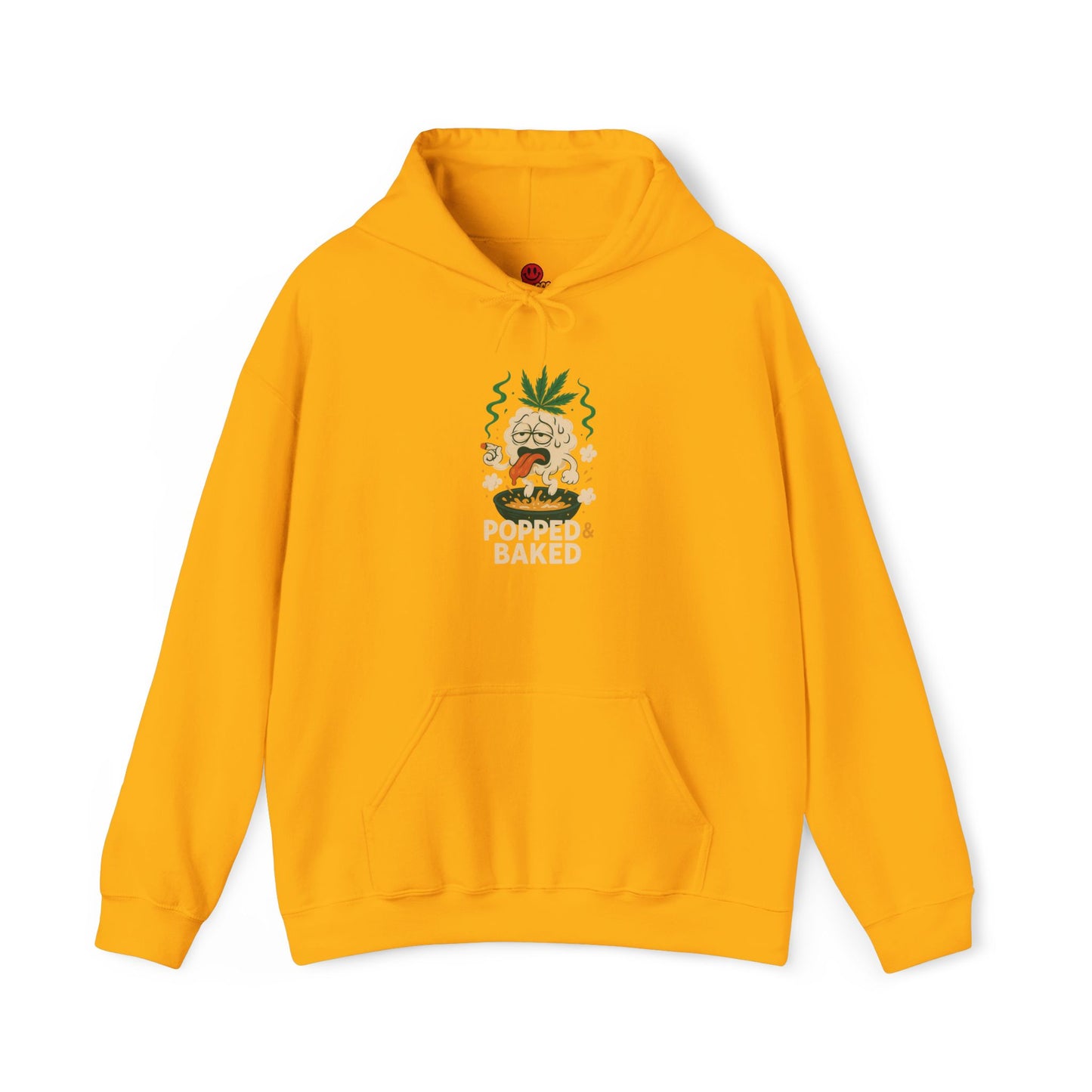 Popped & Baked Hoodie – Funny Popcorn Weed (Tax Included)