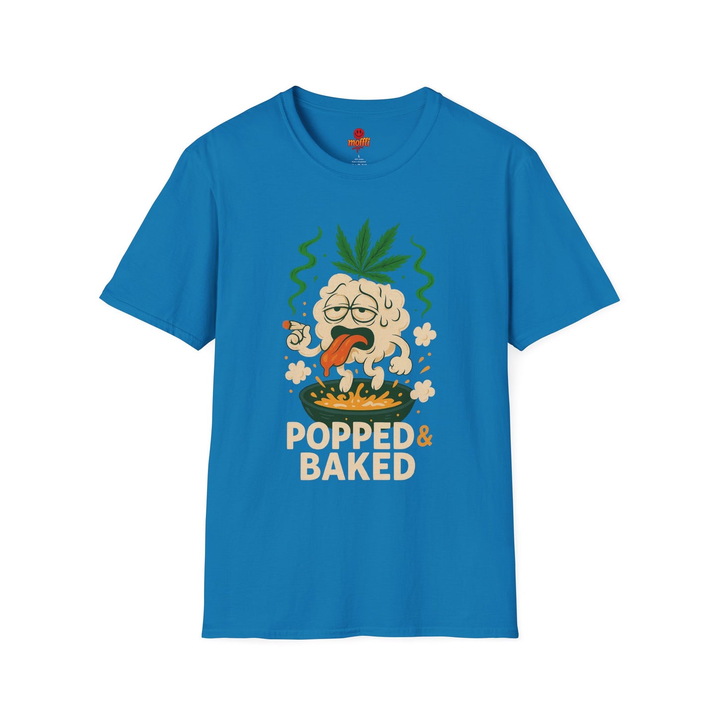 Popped & Baked – Funny Weed Popcorn Shirt (Tax Included)