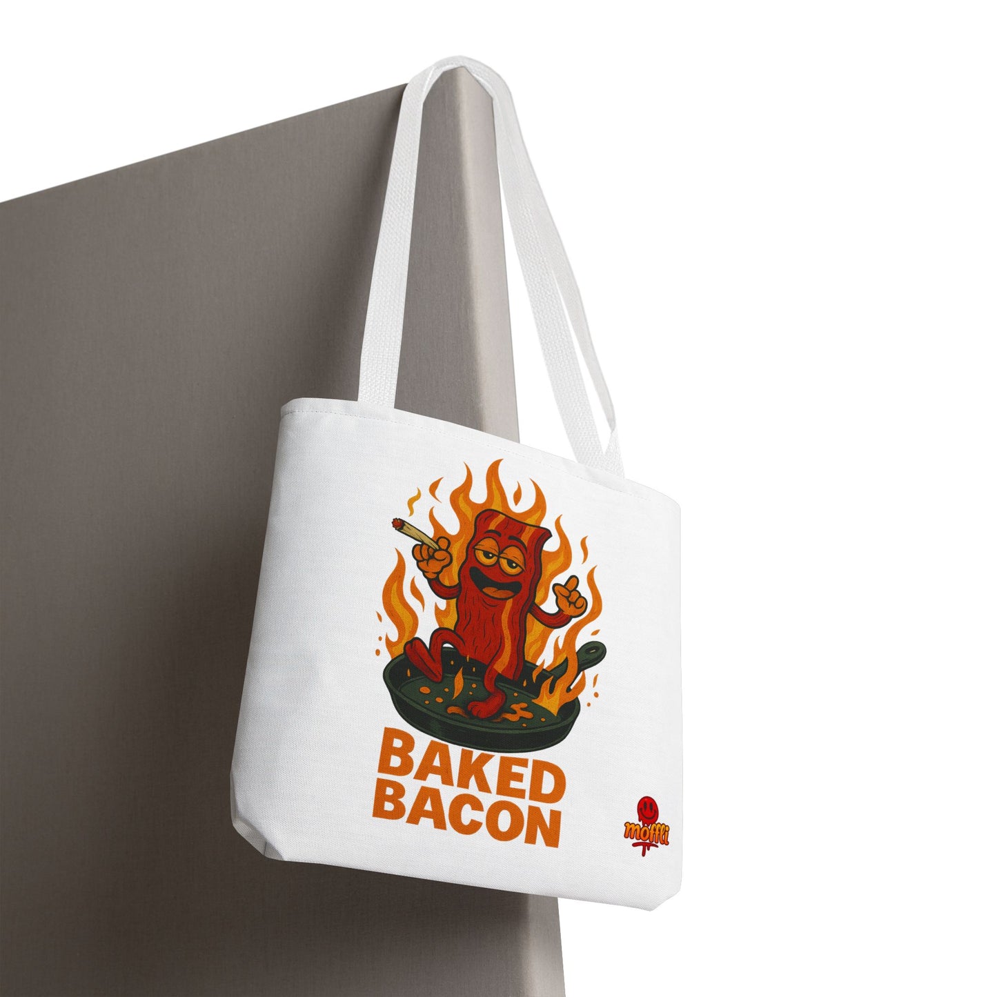 Baked Bacon Tote Bag – Funny Stoner Bacon Weed (Tax Included)