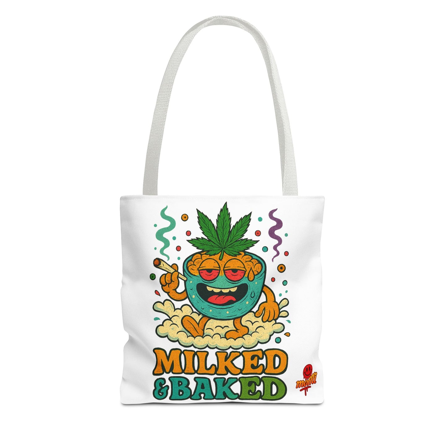 Milked & Baked Tote Bag – Funny Weed Mac N’ Cheese (Tax Included)
