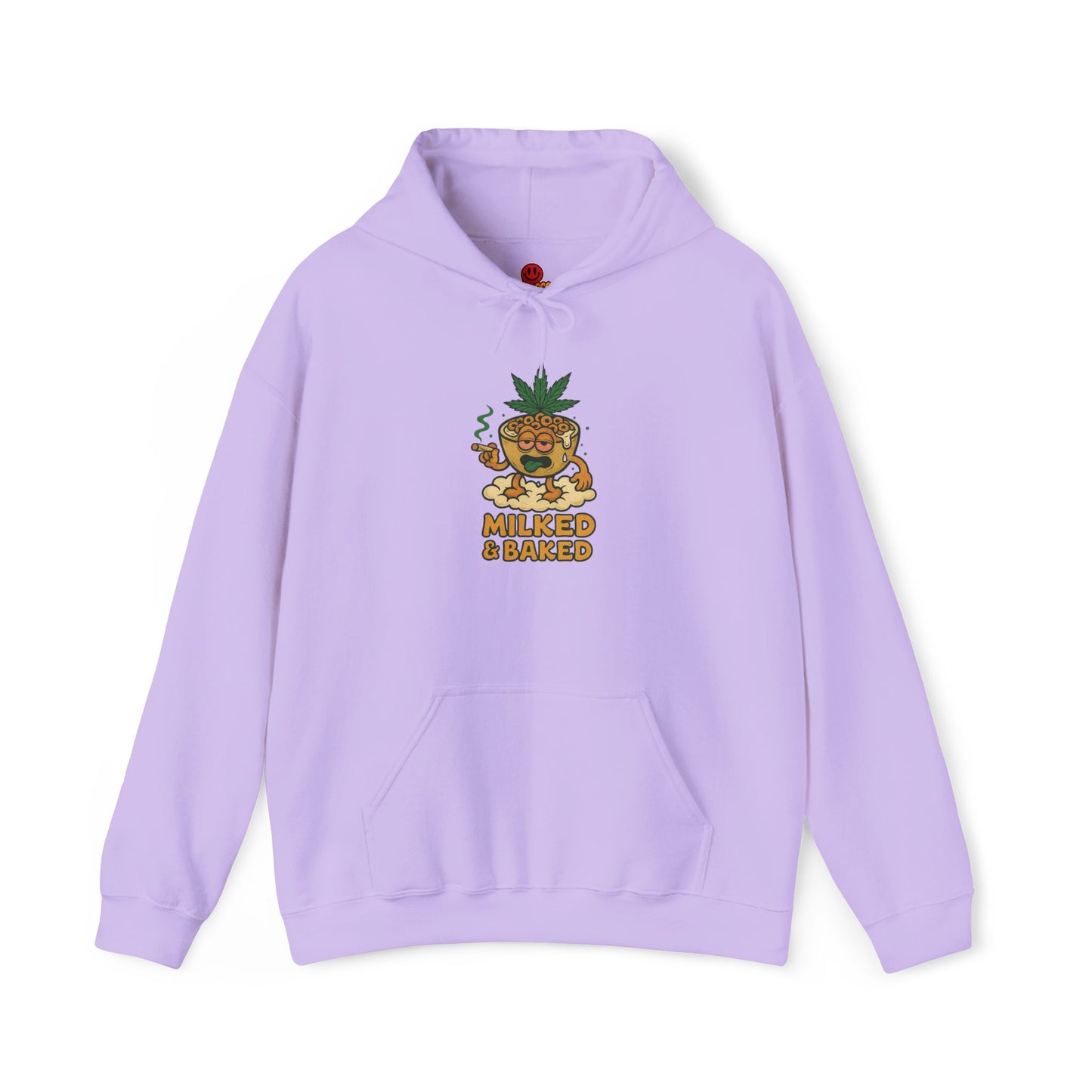 Milked & Baked Hoodie – Funny Cereal Bowl Stoner (Tax Included)