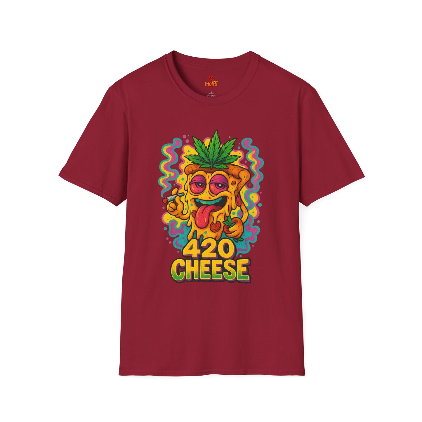 420 Cheese Weed Shirt – Funny Trippy Pizza T-Shirt (Tax Included)