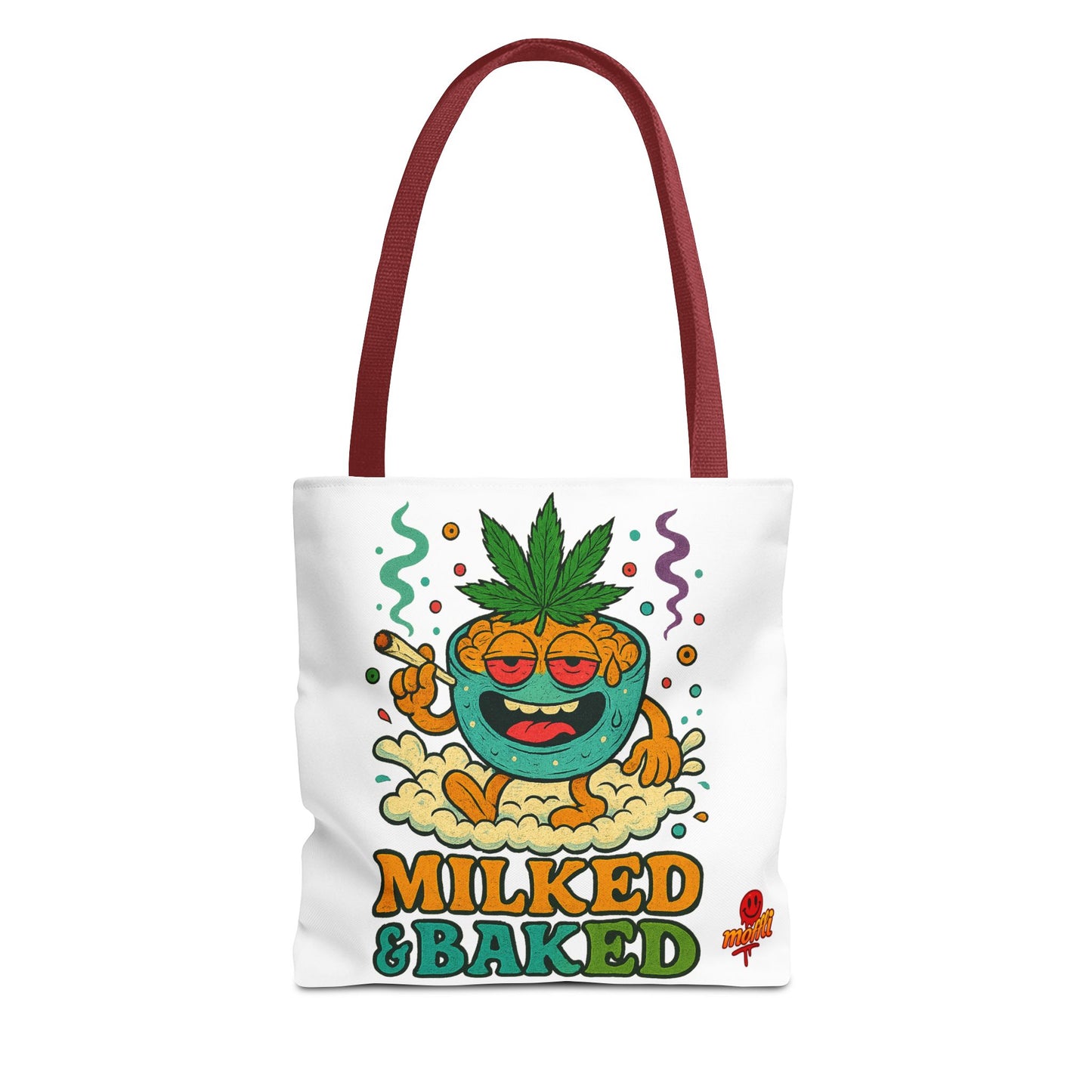 Milked & Baked Tote Bag – Funny Weed Mac N’ Cheese (Tax Included)