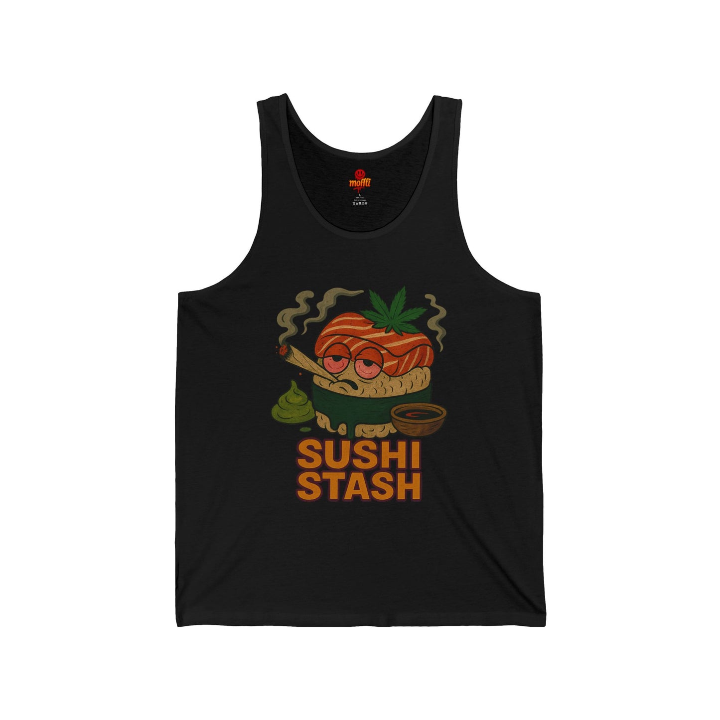 Sushi Stash Tank Top, Funny Weed Sushi (Tax Included)