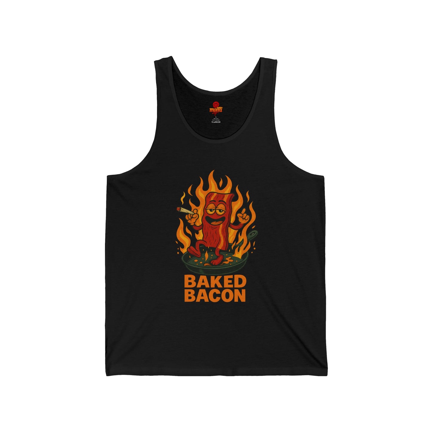 Baked Bacon Tank Top, Funny Weed Bacon (Tax Included)
