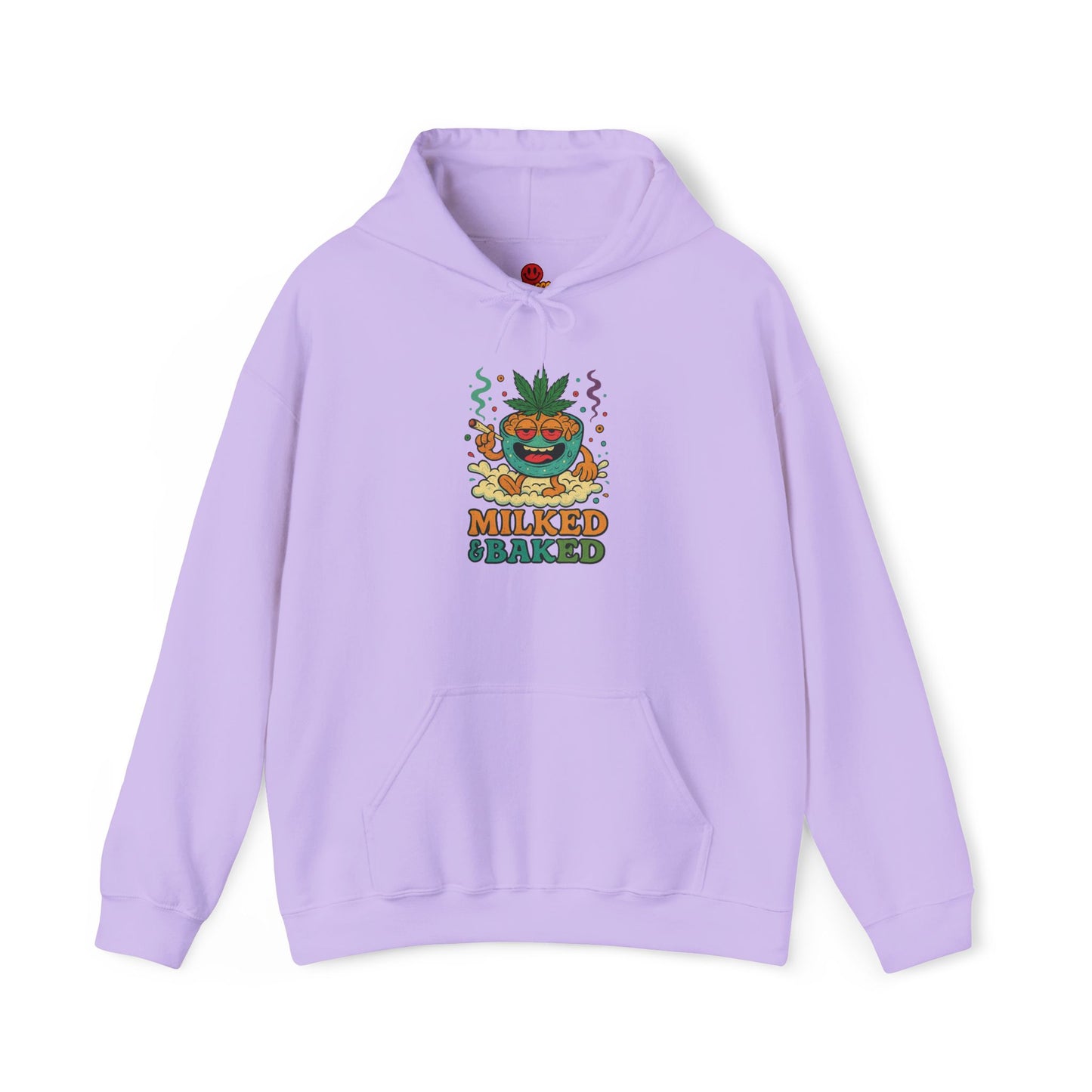 Milked & Baked Hoodie – Funny Green Cereal Bowl Weed (Tax Included)