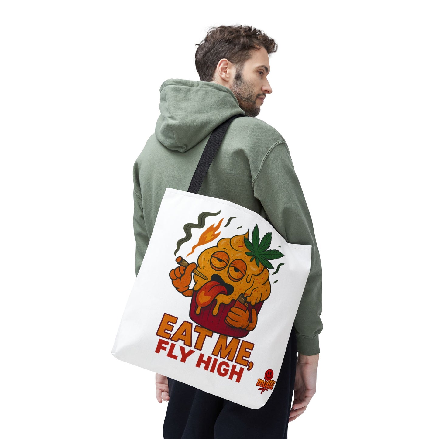 Eat Me Fly High Muffin Tote Bag – Funny Stoner Weed Edible (Tax Included)