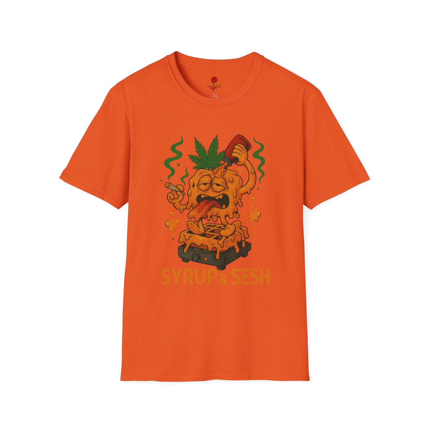 Syrup & Sesh T-Shirt – Funny Weed Waffle Shirt (Tax Included)