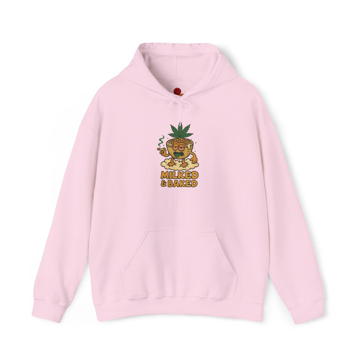 Milked & Baked Hoodie – Funny Cereal Bowl Stoner (Tax Included)