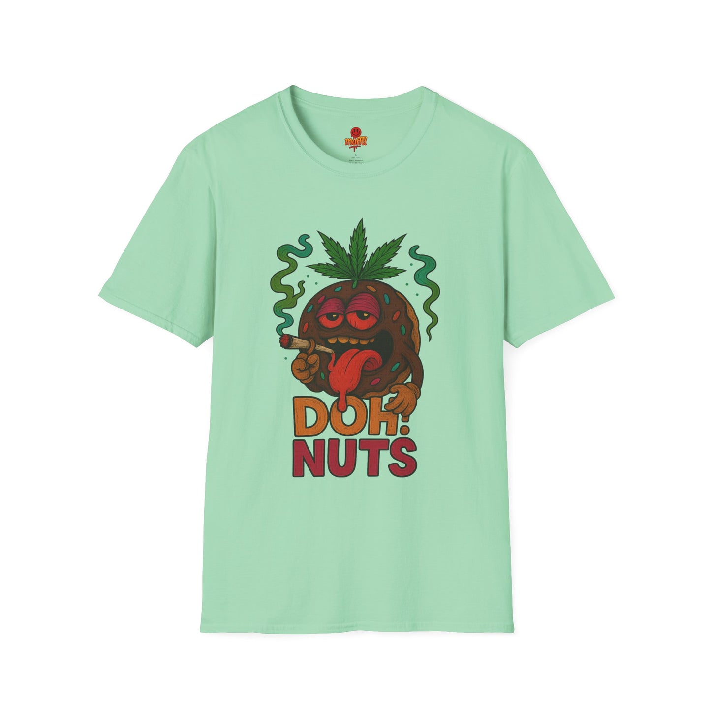 DOH! NUTS Black Chocolate Donut Stoner Shirt (Tax Included)