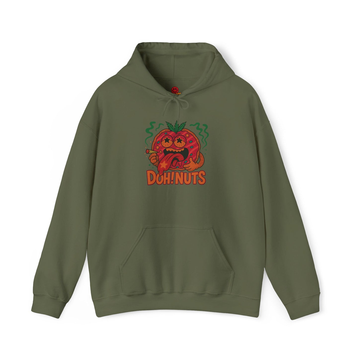 Doh! Nuts Star-Eyes Hoodie – Funny Weed Donut (Tax Included)