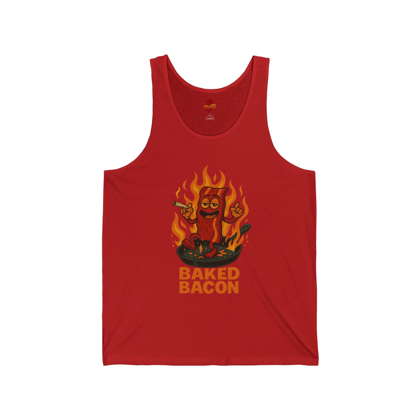 Baked Bacon Tank Top, Funny Weed Bacon (Tax Included)