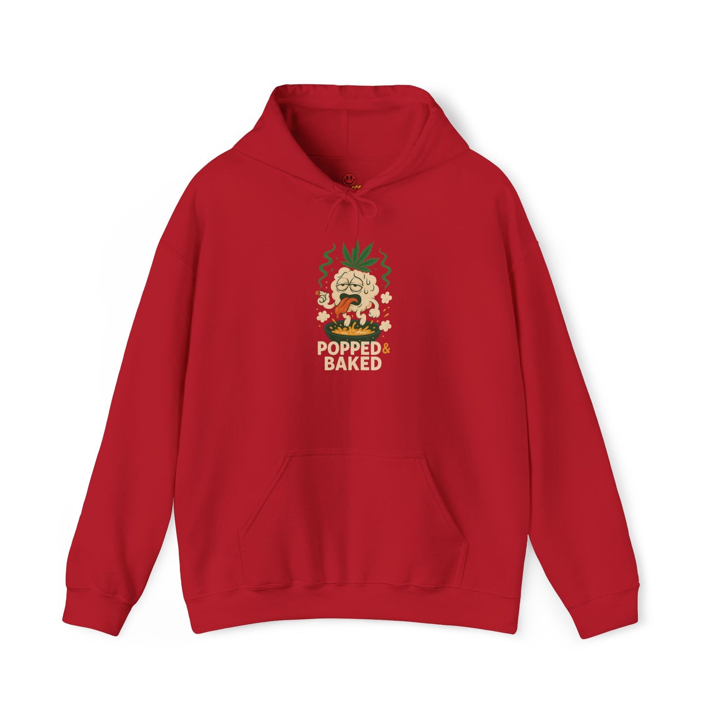 Popped & Baked Hoodie – Funny Popcorn Weed (Tax Included)