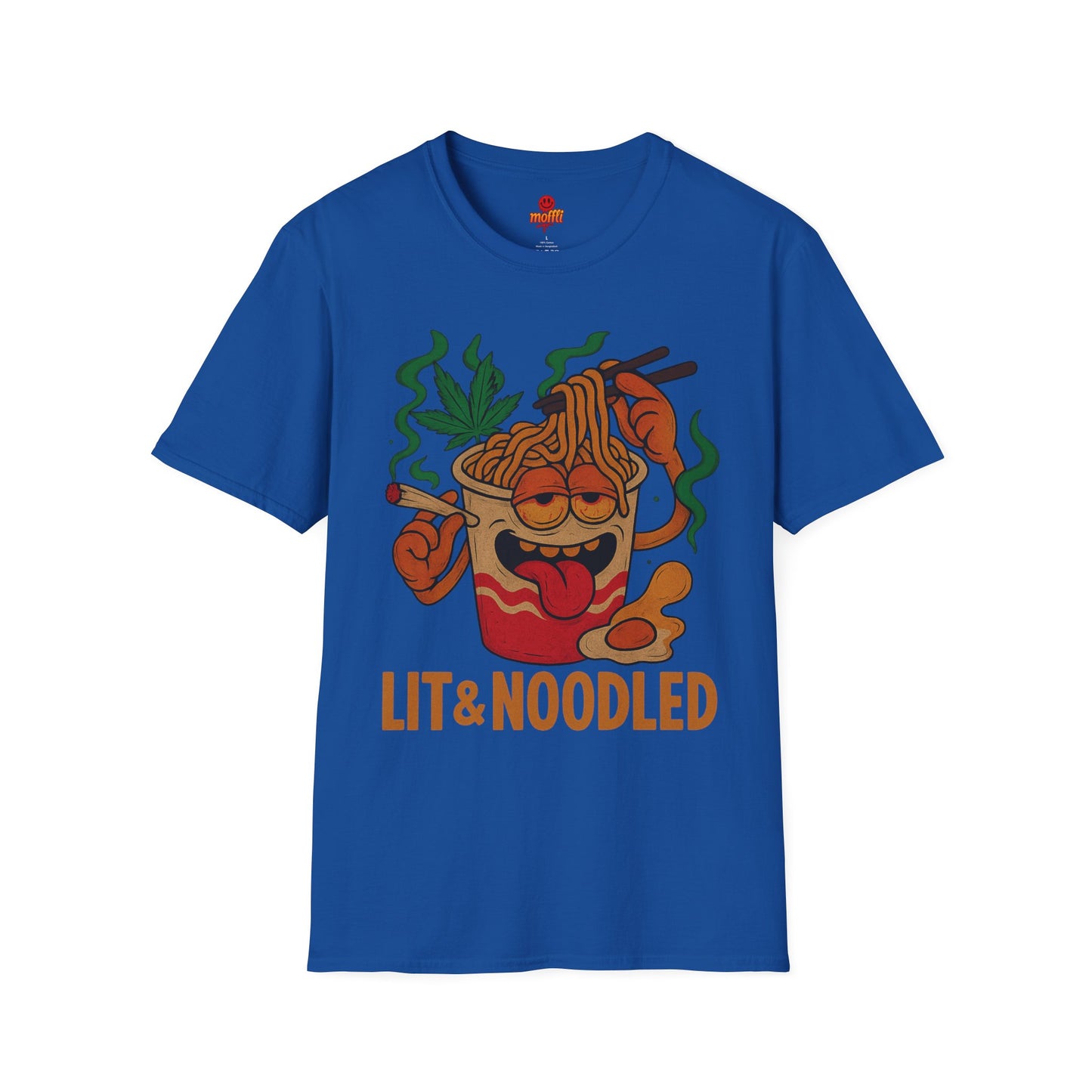 Lit & Noodled T-Shirt – Funny Weed Ramen Shirt (Tax Included)