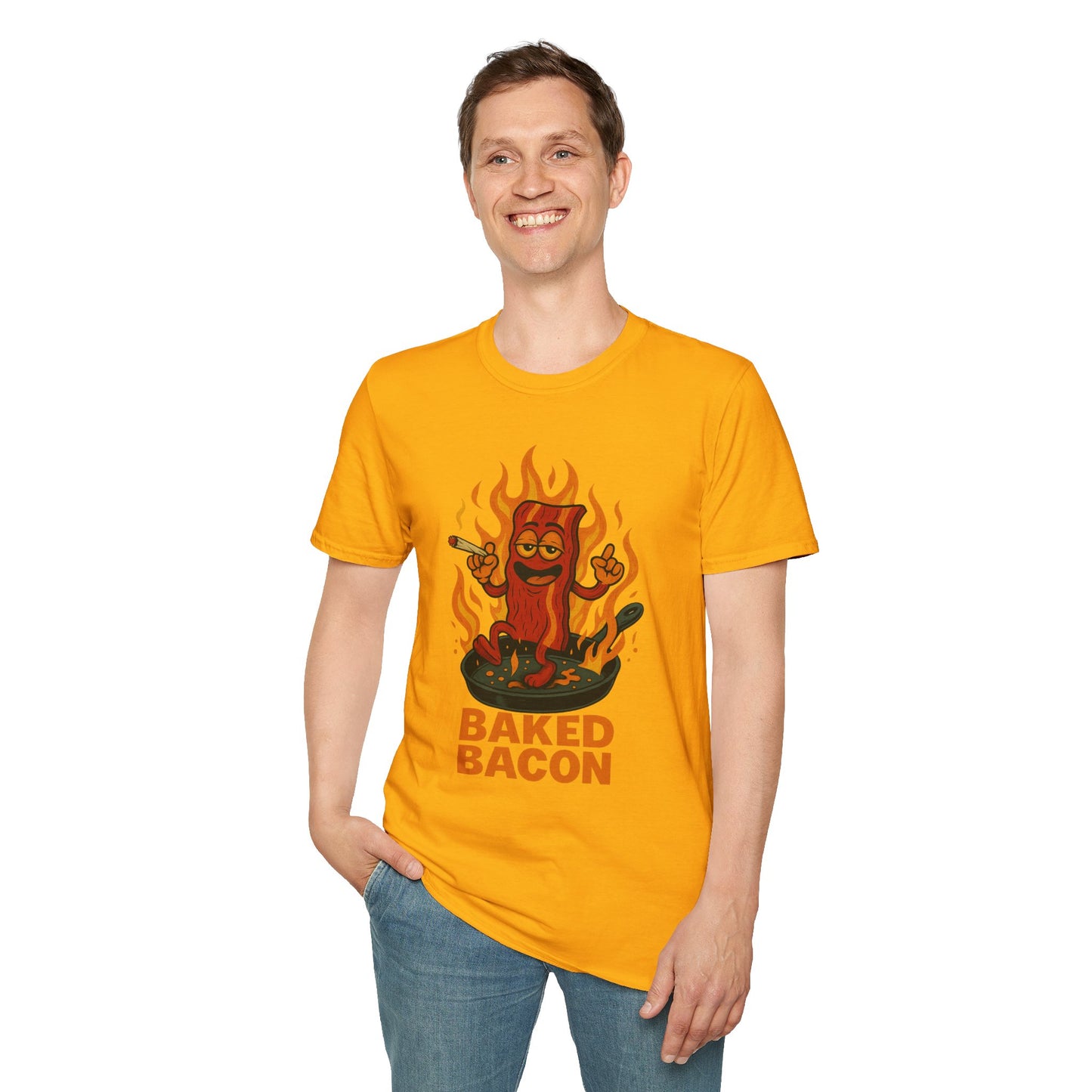 Baked Bacon T-Shirt – Funny Weed Bacon Shirt (Tax Included)