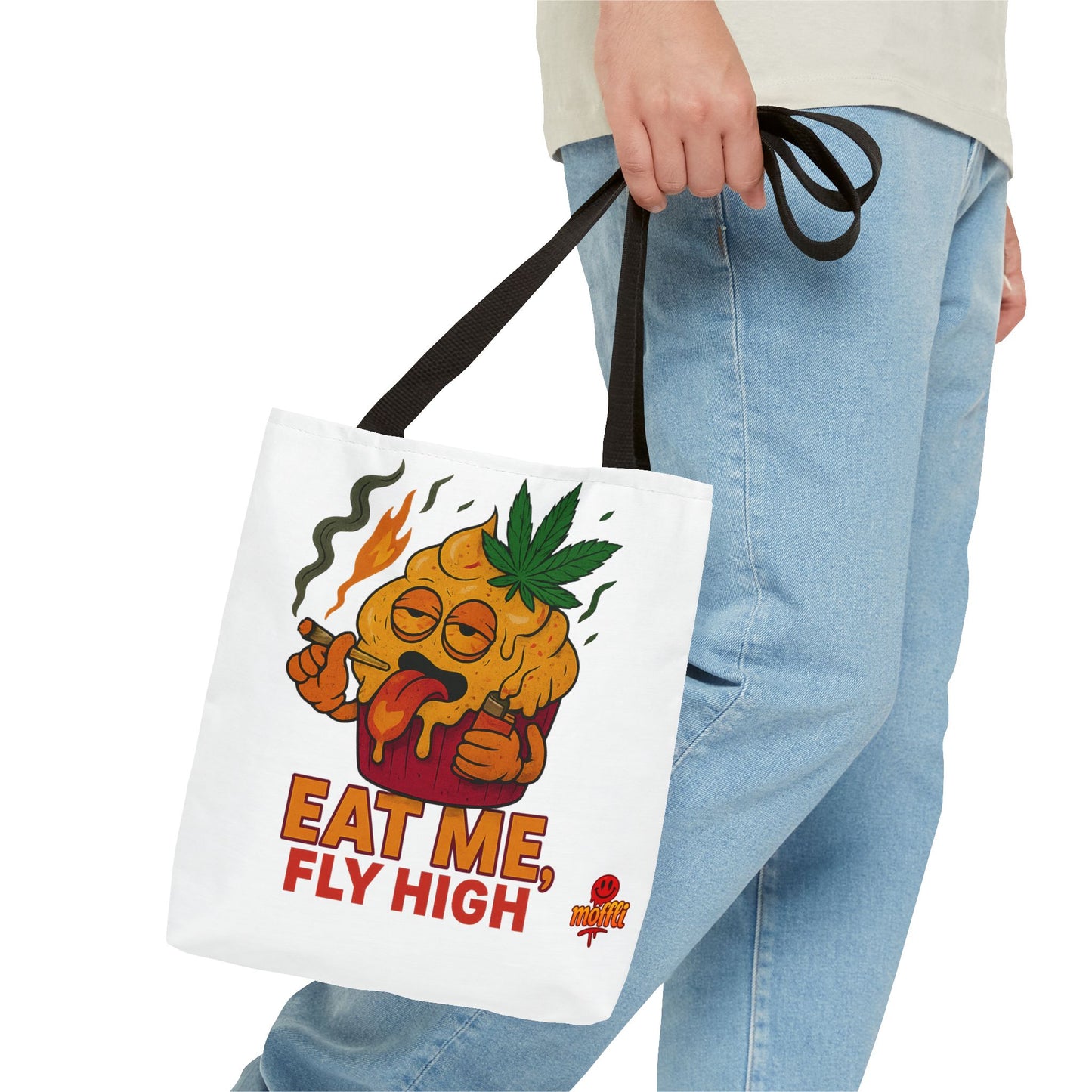 Eat Me Fly High Muffin Tote Bag – Funny Stoner Weed Edible (Tax Included)