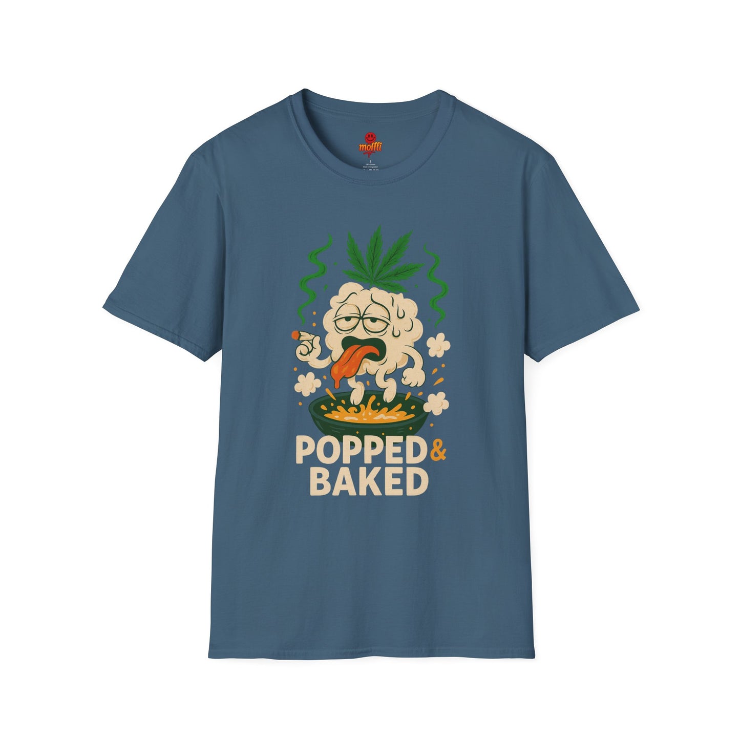 Popped & Baked – Funny Weed Popcorn Shirt (Tax Included)
