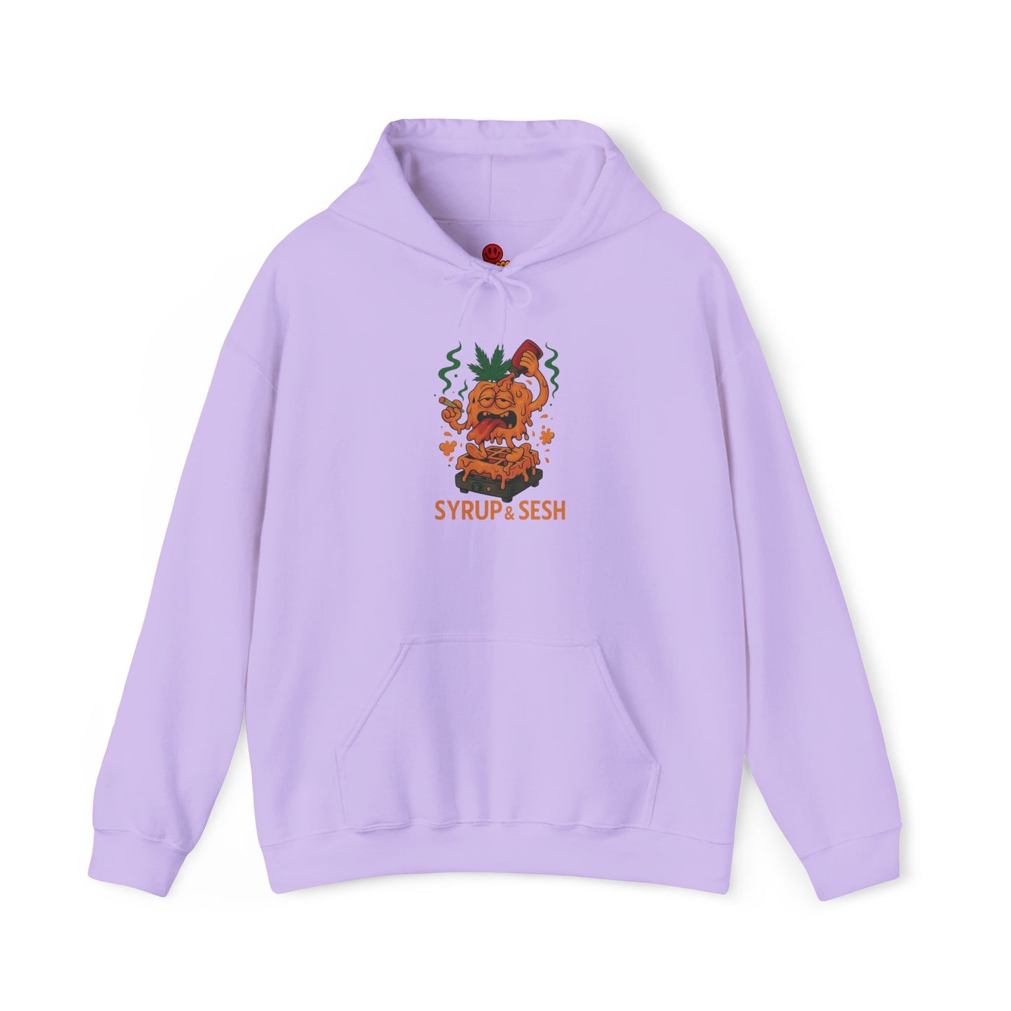 Syrup & Sesh Hoodie – Funny Weed Waffle (Tax Included)