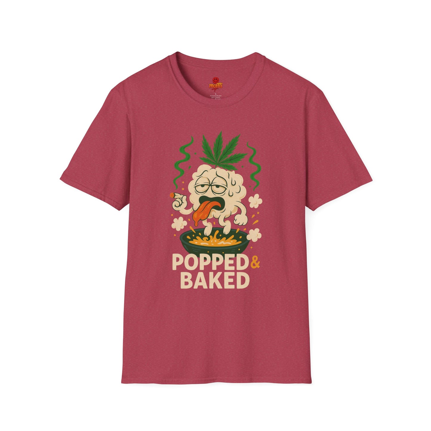 Popped & Baked – Funny Weed Popcorn Shirt (Tax Included)