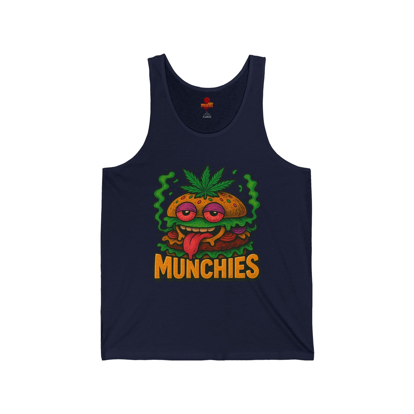 420 Munchies Tank Top – High Burger Cartoon (Tax Included)