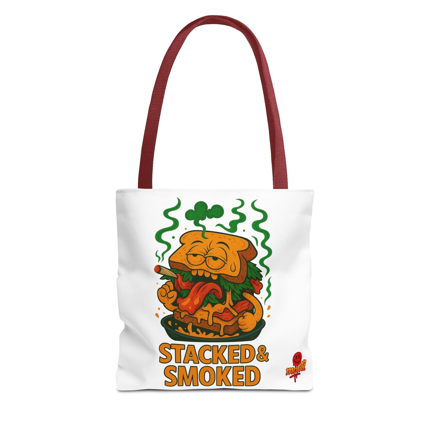 Stacked & Smoked Sandwich Tote Bag – Stoner Humor Foodie (Tax Included)