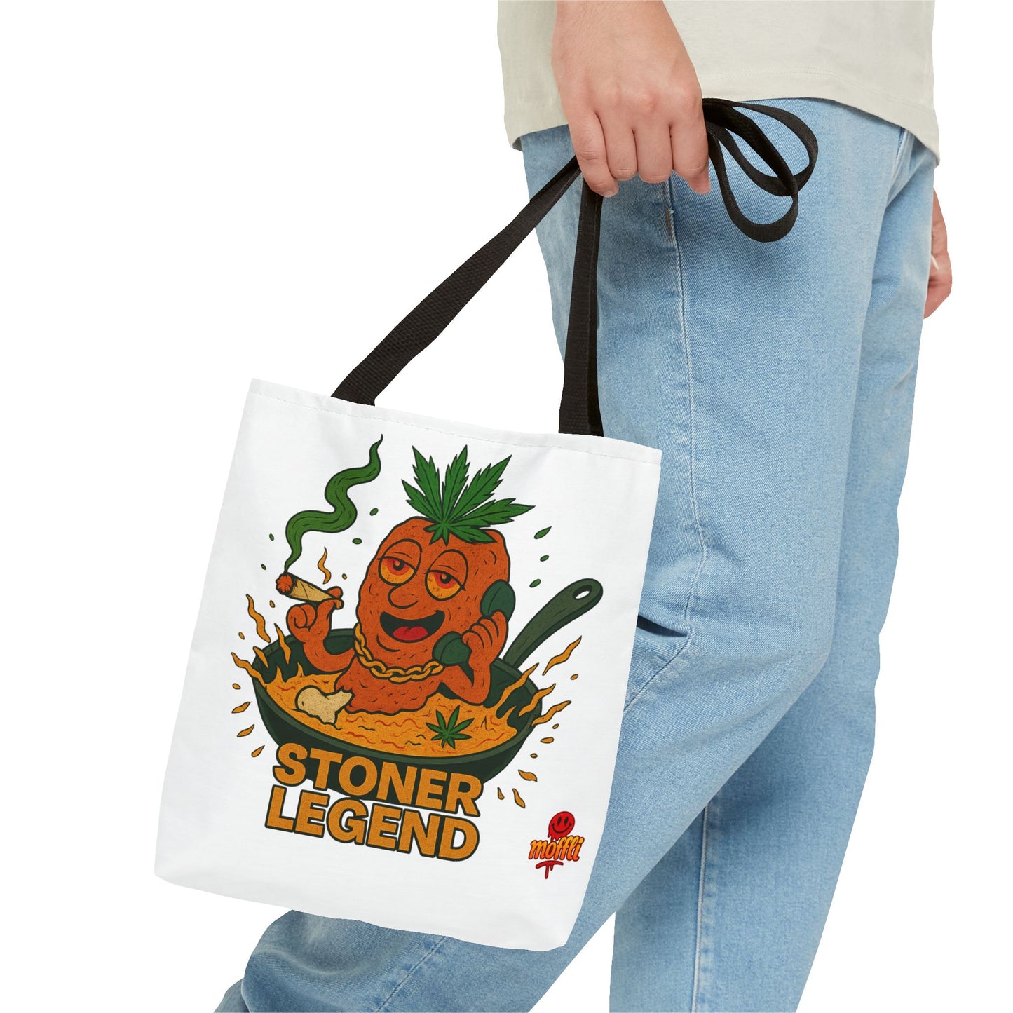 Stoner Legend Tote Bag – Funny Weed Chef Design (Tax Included)