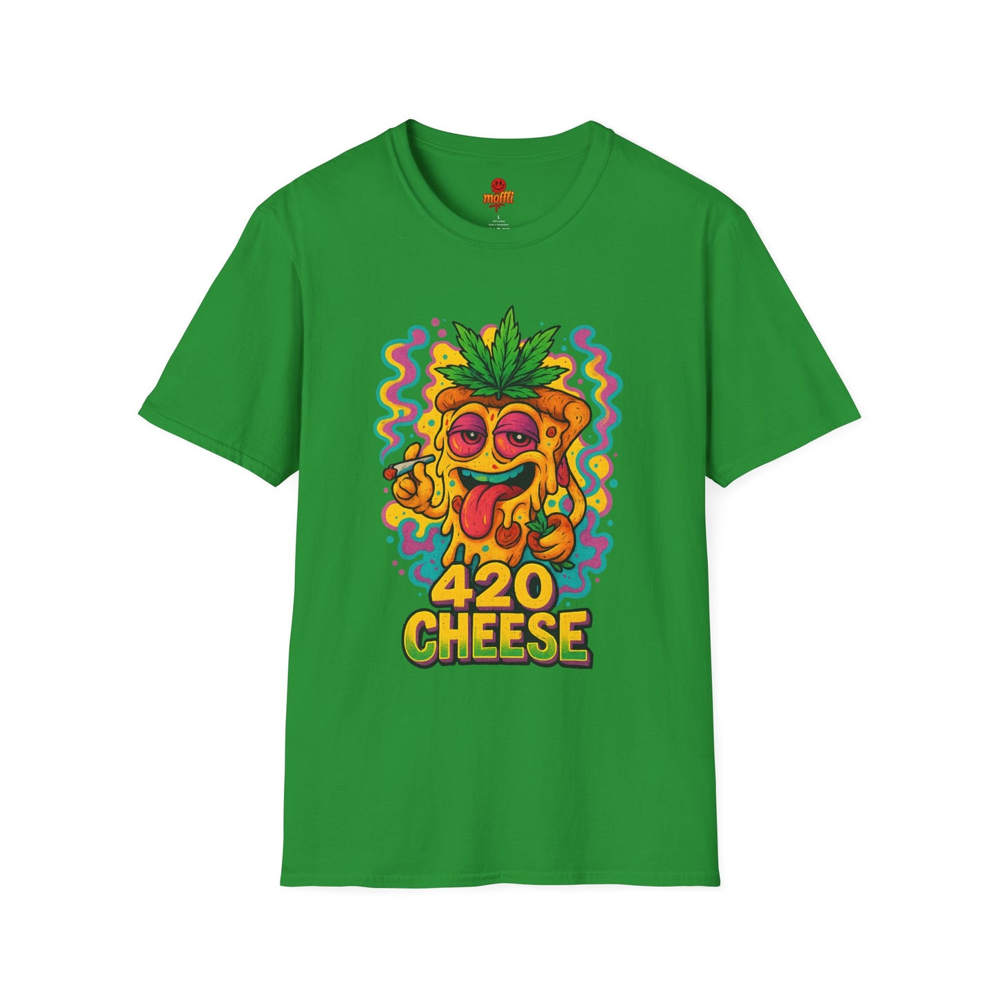 420 Cheese Weed Shirt – Funny Trippy Pizza T-Shirt (Tax Included)