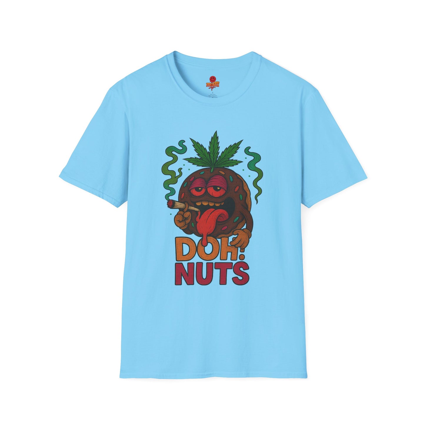 DOH! NUTS Black Chocolate Donut Stoner Shirt (Tax Included)