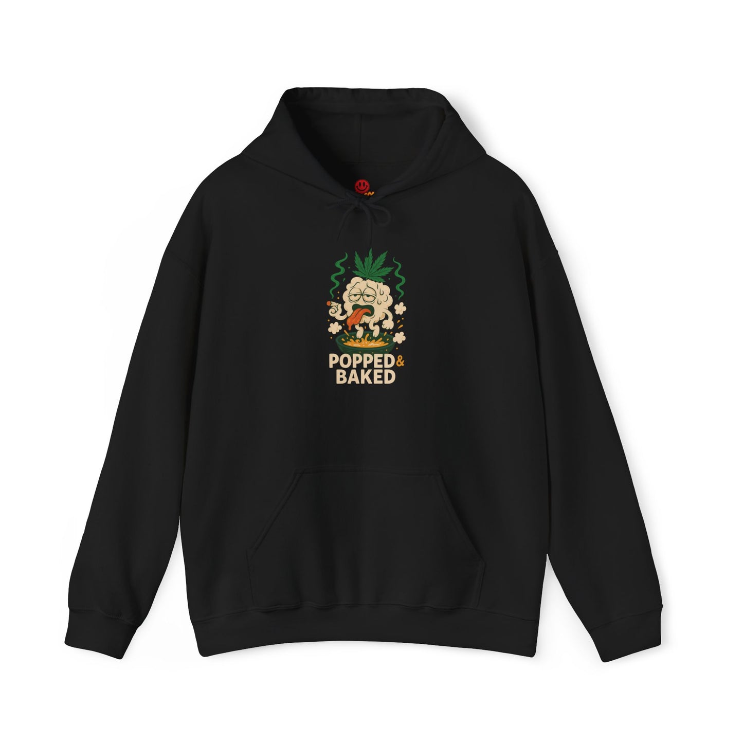 Popped & Baked Hoodie – Funny Popcorn Weed (Tax Included)