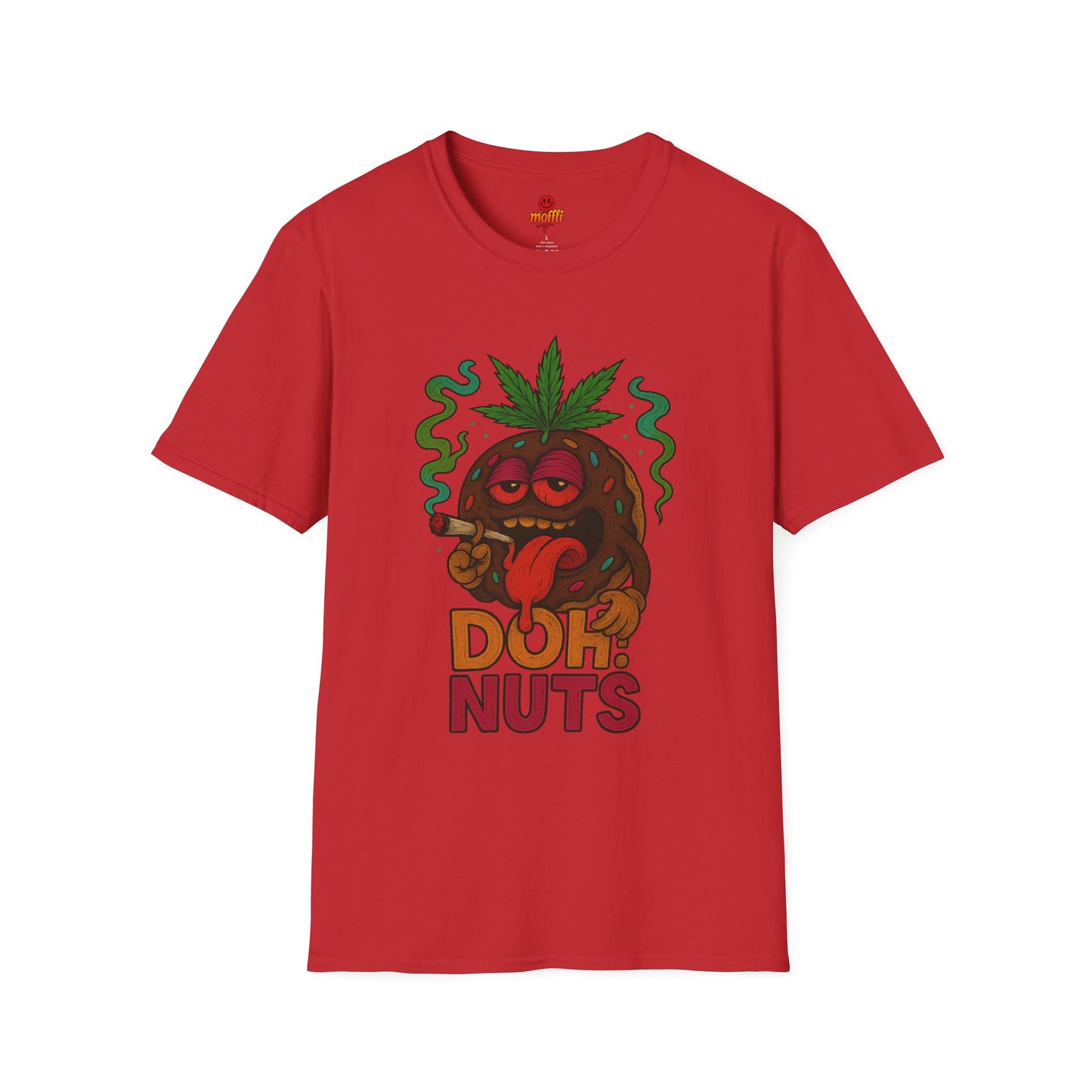 DOH! NUTS Black Chocolate Donut Stoner Shirt (Tax Included)