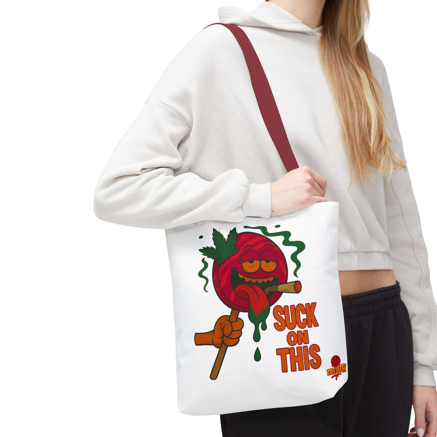 Suck on This Tote Bag – Funny Lollipop Weed Design (Tax Included)