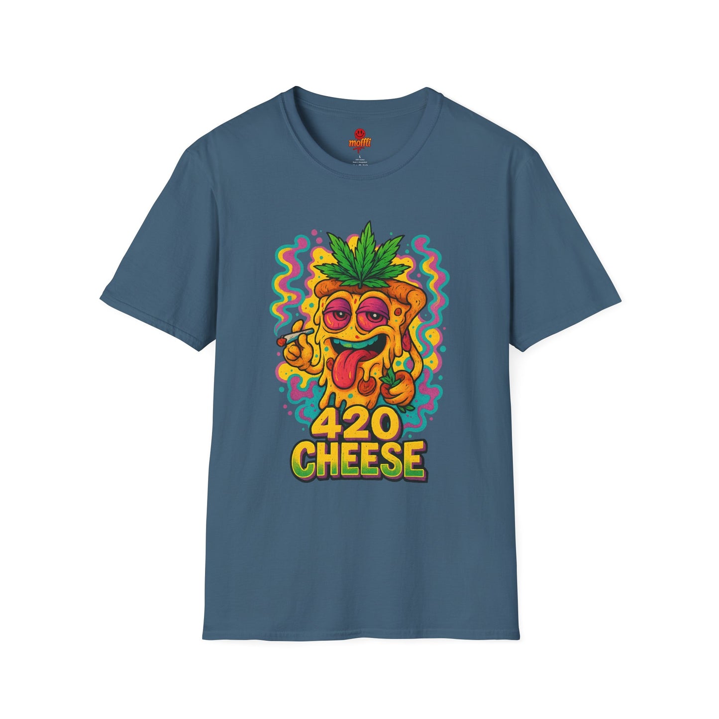 420 Cheese Weed Shirt – Funny Trippy Pizza T-Shirt (Tax Included)