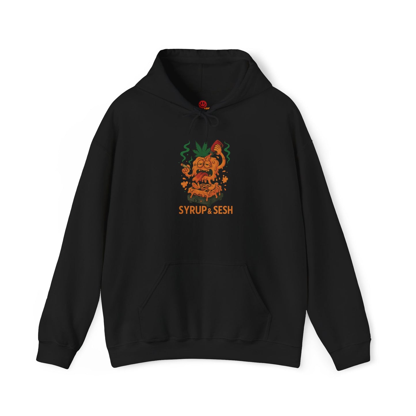 Syrup & Sesh Hoodie – Funny Weed Waffle (Tax Included)