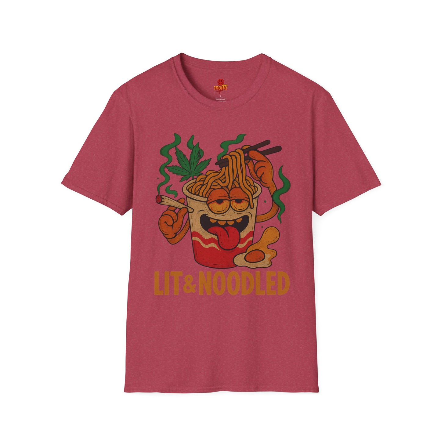 Lit & Noodled T-Shirt – Funny Weed Ramen Shirt (Tax Included)