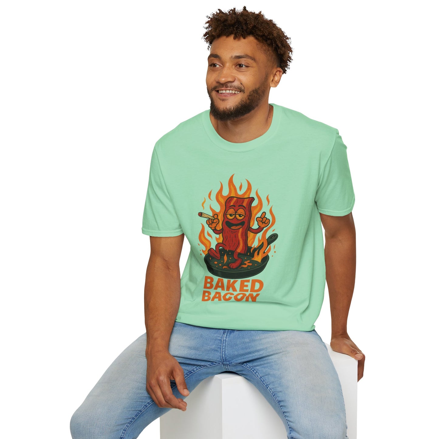 Baked Bacon T-Shirt – Funny Weed Bacon Shirt (Tax Included)