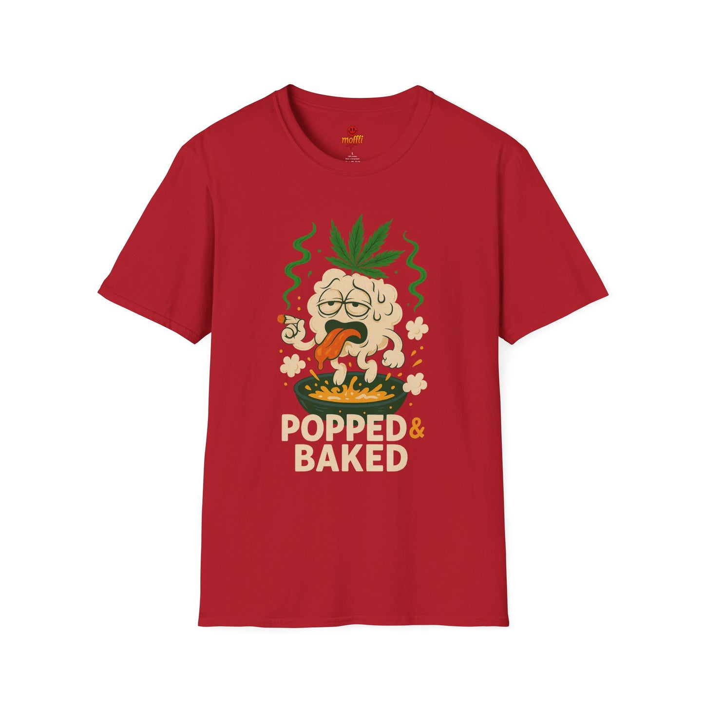Popped & Baked – Funny Weed Popcorn Shirt (Tax Included)