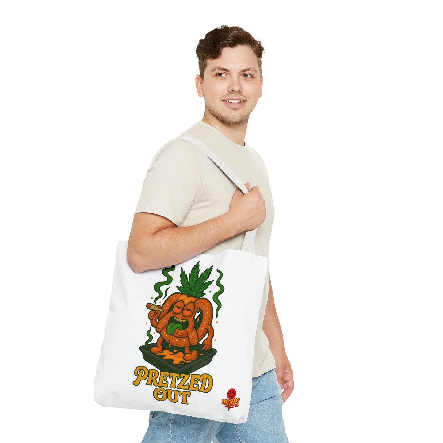 Pretzed Out Tote Bag – Funny High Pretzel 420 (Tax Included)