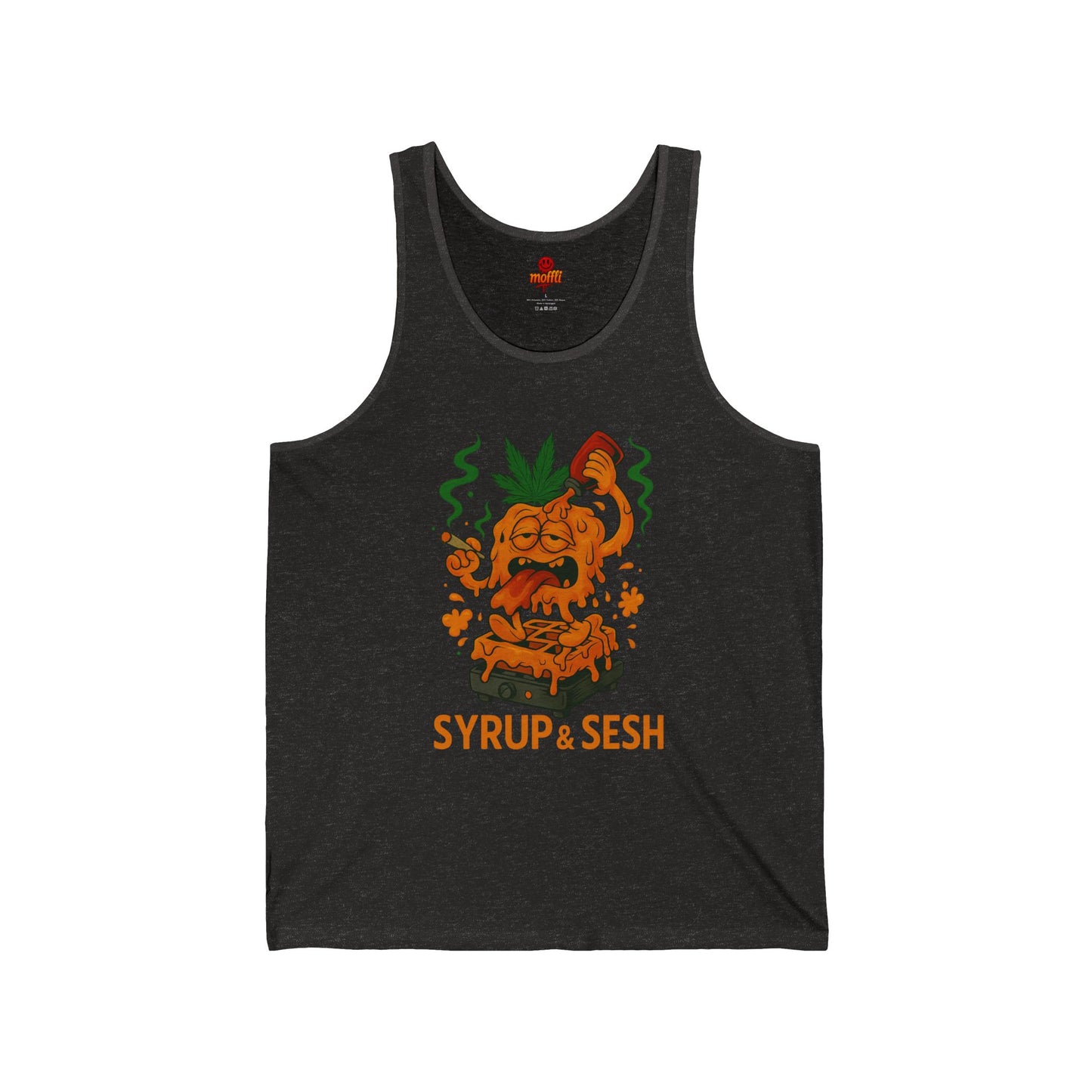 Syrup & Sesh – Melting Waffle Cartoon Tank Top (Tax Included)