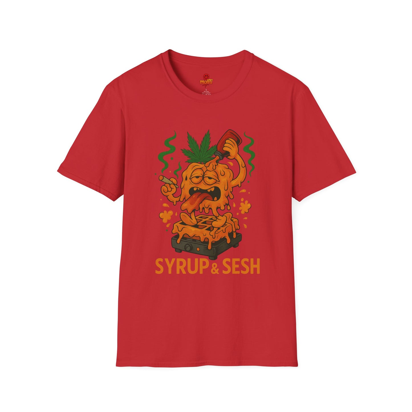 Syrup & Sesh T-Shirt – Funny Weed Waffle Shirt (Tax Included)