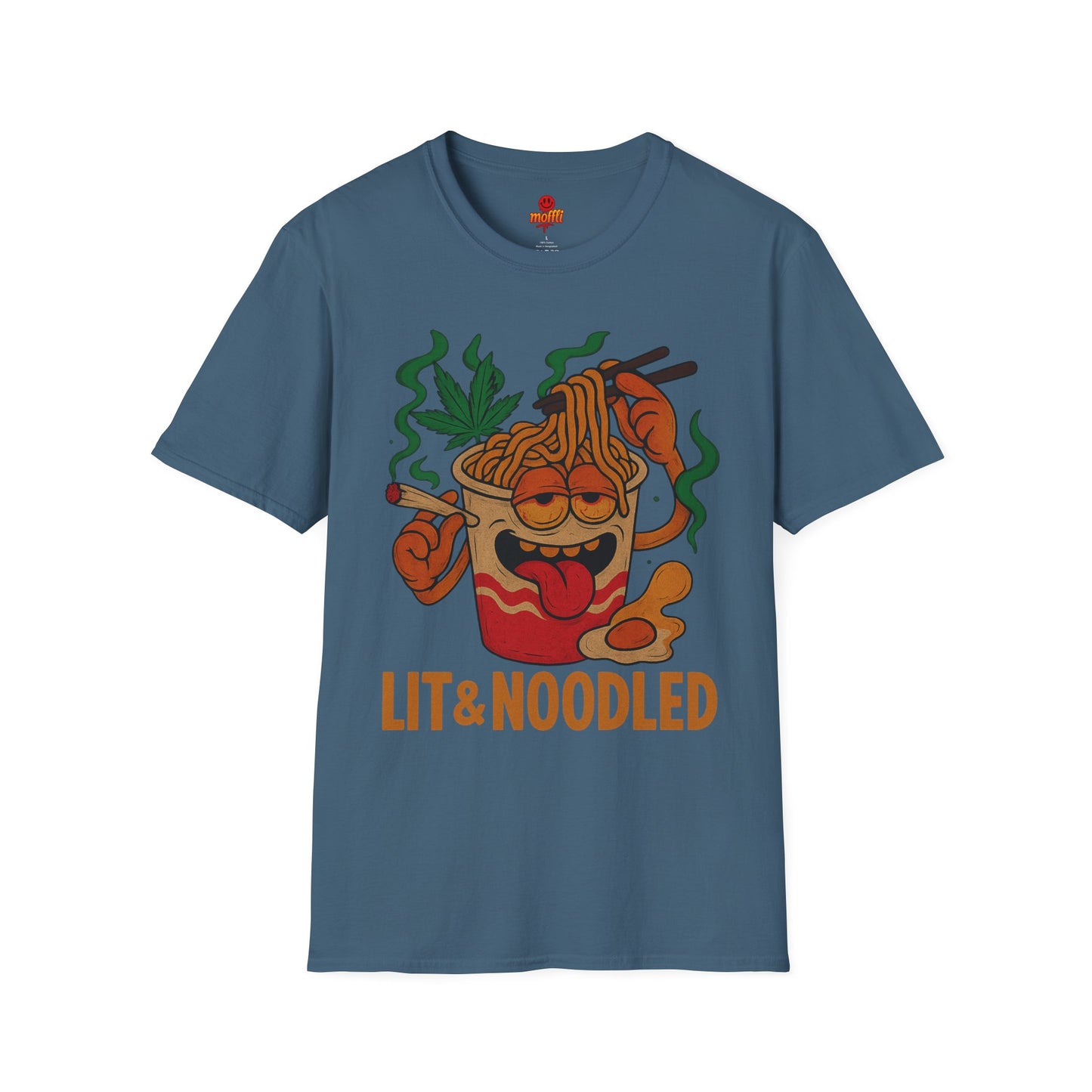 Lit & Noodled T-Shirt – Funny Weed Ramen Shirt (Tax Included)