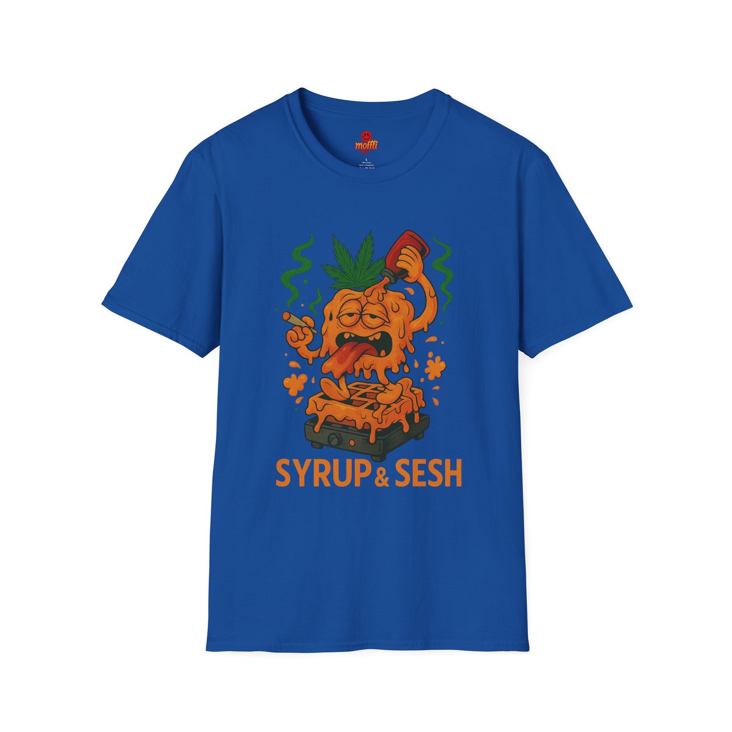 Syrup & Sesh T-Shirt – Funny Weed Waffle Shirt (Tax Included)