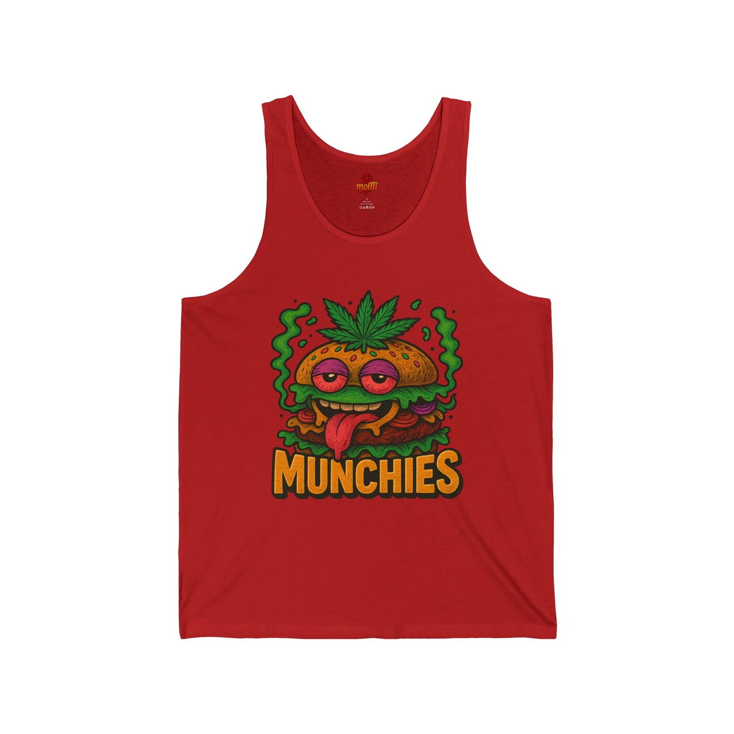 420 Munchies Tank Top – High Burger Cartoon (Tax Included)